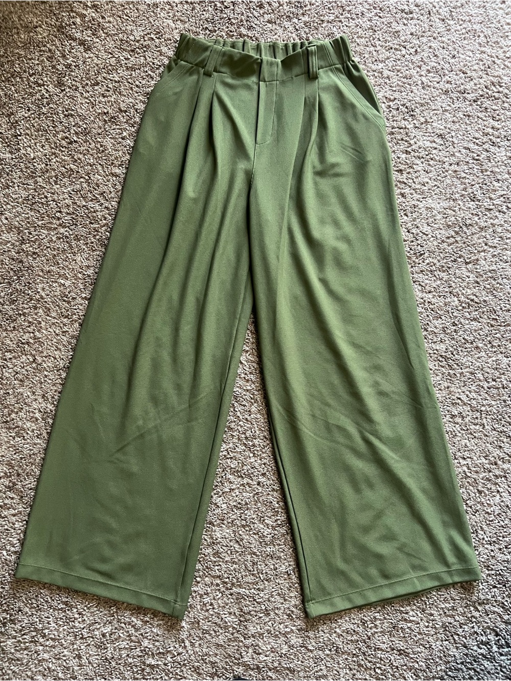 HALARA Green Wide-Leg Pants